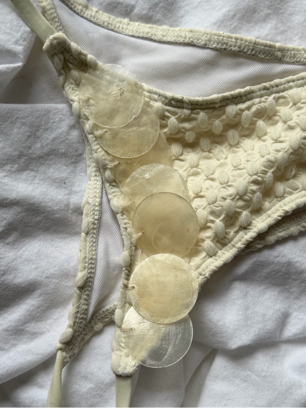 Delicate Cream She’ll Triangle Bikini - Picture 4 of 7